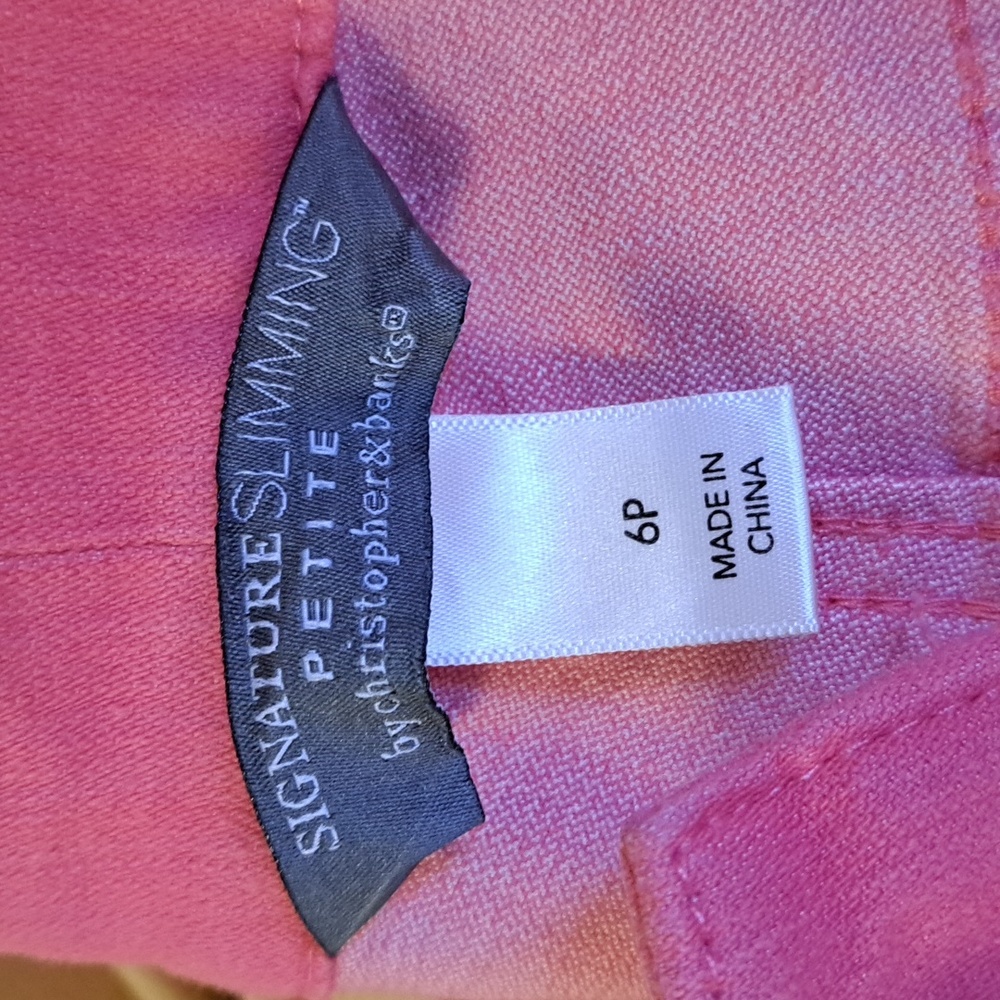 WOMENS signature slimming petite sz 6 pink jeans - Picture 2 of 2